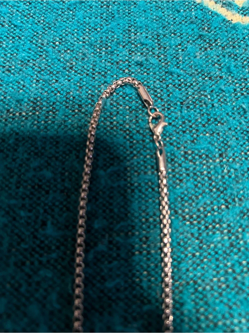 Hot Topic Silver Pentagram Chain Necklace - Silver Unisex NEW